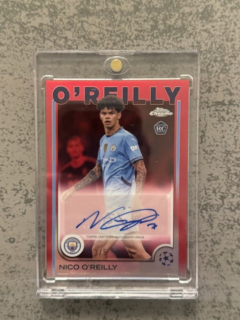Nico O'Reilly Topps Chrome 24/25 Red Auto 3/5