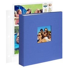 8.5x11 Inch Large 3 Ring DIY Scrapbook Photo Album with 30 Plastic Sleeves 60...