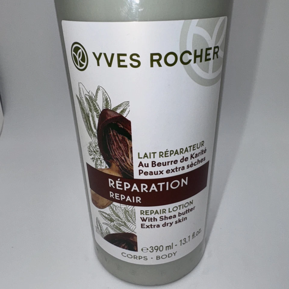 YVES ROCHER Loción Reparadora con Manteca de Karité 13.1 fl. oz. Bomba sellada Foto 2 de 4
