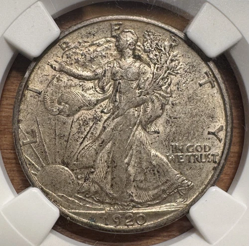 1920-D Walking Liberty Half Dollar NGC AU53
