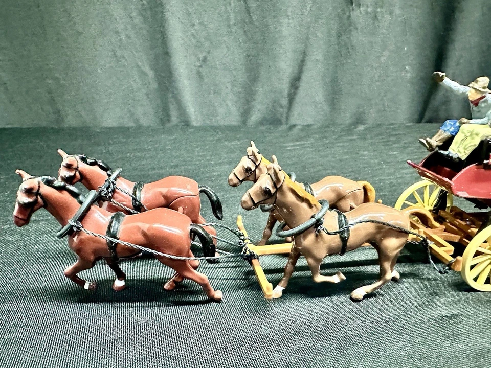 Modelos Matchbox de antaño modelo a escala 1:43 Wells Fargo 1875 diligencia como nueva Foto 3 de 4