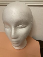 medium size 10" styrofoam feminine MANNEQUIN display HEAD for WIGS and HATS