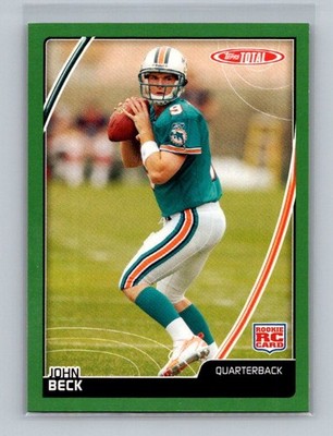 John Beck 2007 Topps Total Red Rookie #447 Miami Dolphins