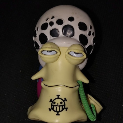 #ad Trafalgar Law One Piece Den Den Mushi Snail Phone Plastic Figurine $15.00