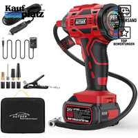 Akku Luftkompressor 21V 12,4 Bar 180 Psi Tragbar Mit Led-Licht Und KüHlsystem