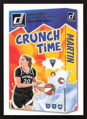 2025 Donruss WNBA Kate Martin Crunch Time Press Proof #11 Card