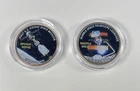 2 American Space Coin Collection Kennedy Half Dollars Collectors Coins