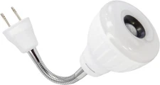 Motion-Activated Dusk to Dawn PIR Night Light Plug-in Wall AC Outlet Directio...