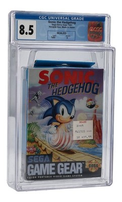 *SEALED 1st PRINT Game Gear* 1991 Sonic the Hedgehog Graded CGC 8.5 A Hangtab
