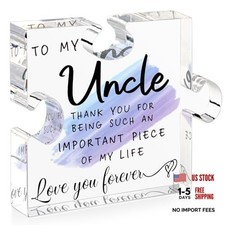 Niece Nephew's Acrylic Plaque for Uncle - Best Uncle Ever Gifts