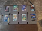 Lot Of 8 Nes Games Mario Bros Duck Hunt Rare Vintage Baseball 3 And 5 Screw Case