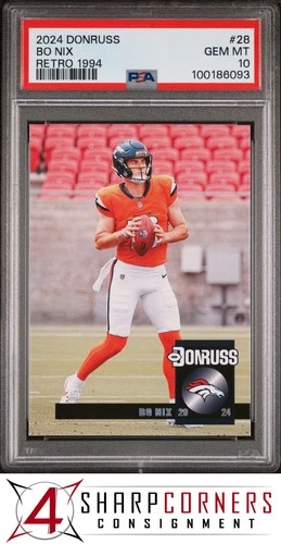 2024 PANINI DONRUSS RETRO 1994 #28 BO NIX RC BRONCOS PSA 10