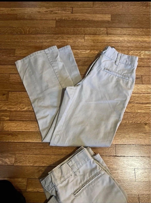 Girls Sz 12 School Uniform Pants Khaki - Universal School Uniform - Pls Read!