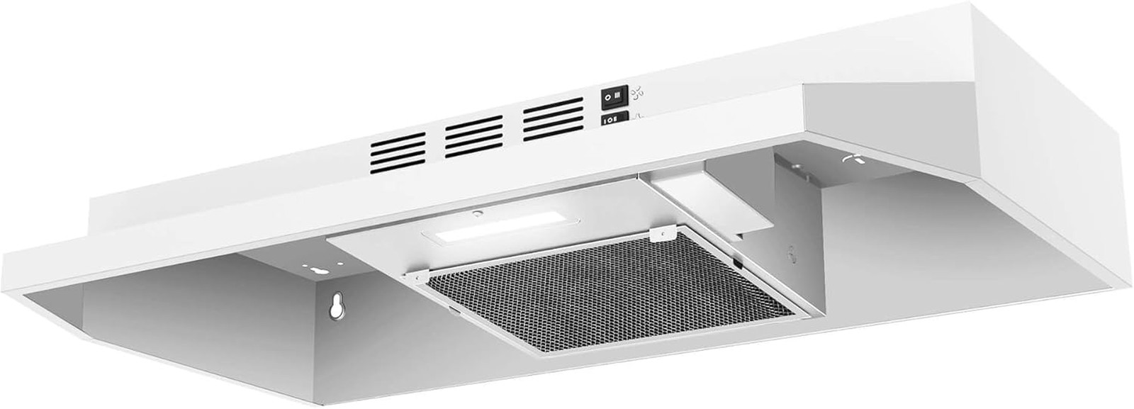 30 Inch under Cabinet Range Hood, Ducted/Ductless Convertible Kitchen Hood, Stai