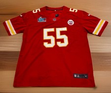 Nike Frank Clark 55 Kansas City Chiefs On Field Football Jersey 3XL Super Bowl