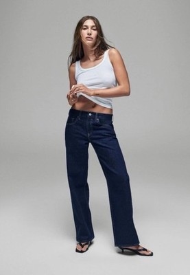 NWT Gap The Hailey Low Rise Loose Jean Midnight Indigo Size 34