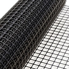 Black 10M Garden Fence Netting Mesh Safety Fence Plastic Black Roll Barrier Net