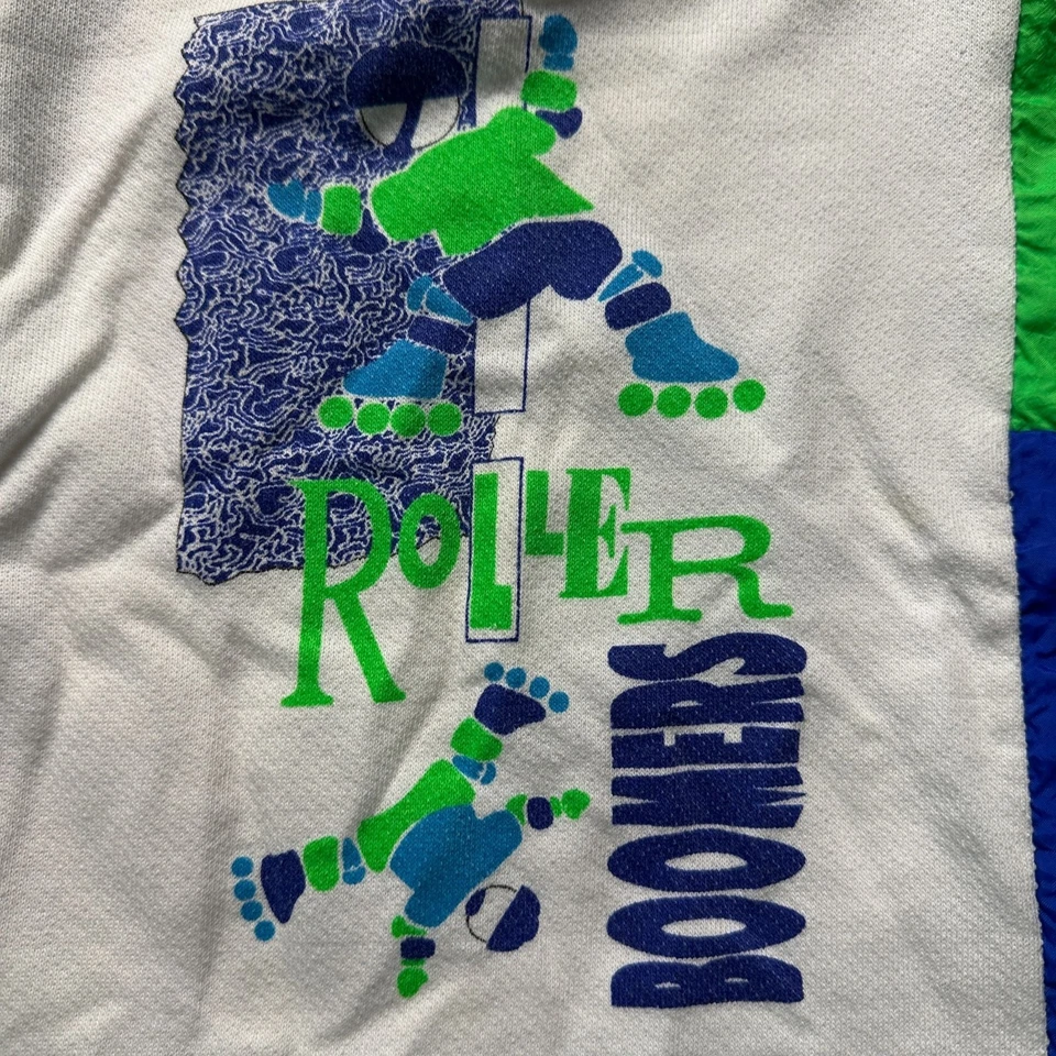 Conjunto de chándal vintage Carters niños Roller Boomers con rayas azules y verdes largas Foto 2 de 4