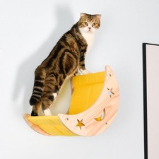 DITOSH Cat Hammock Moon Bed Wall Mounted Shelf Hammock Shelves and Perches So...
