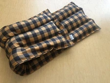 rice flax heat pad hot/cold shoulder neck wrap pack Bag  21x6''pain aid PLAID