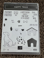 Stampin' Up Happy Tails Photopolymer Stamp Set - NEW - Dogs