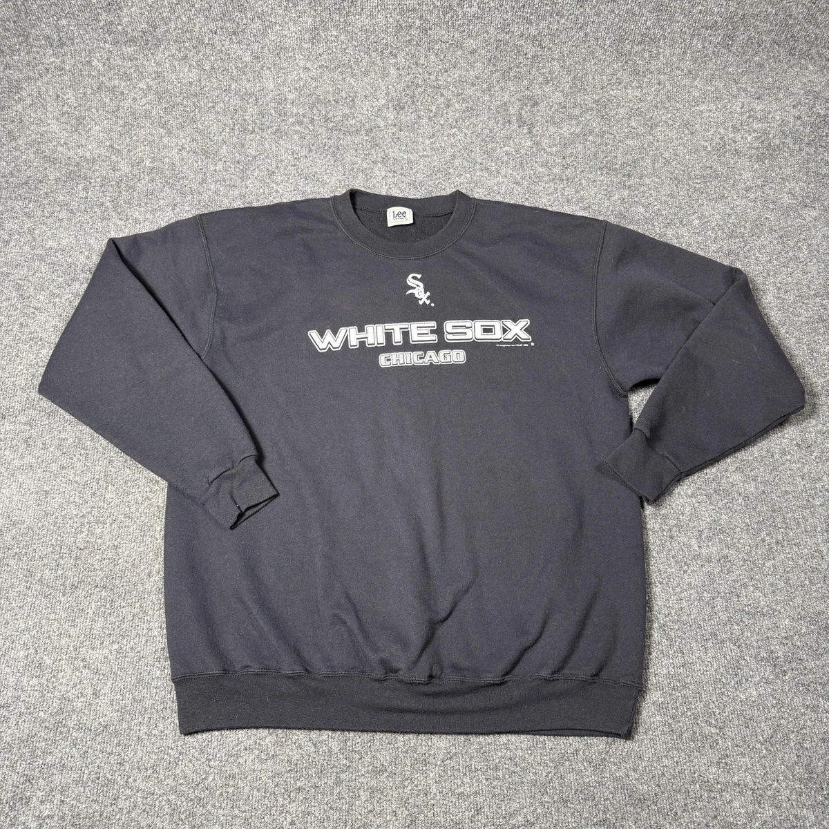 Vintage Chicago White Sox Sweatshirt Mens XL Black MLB Baseball 