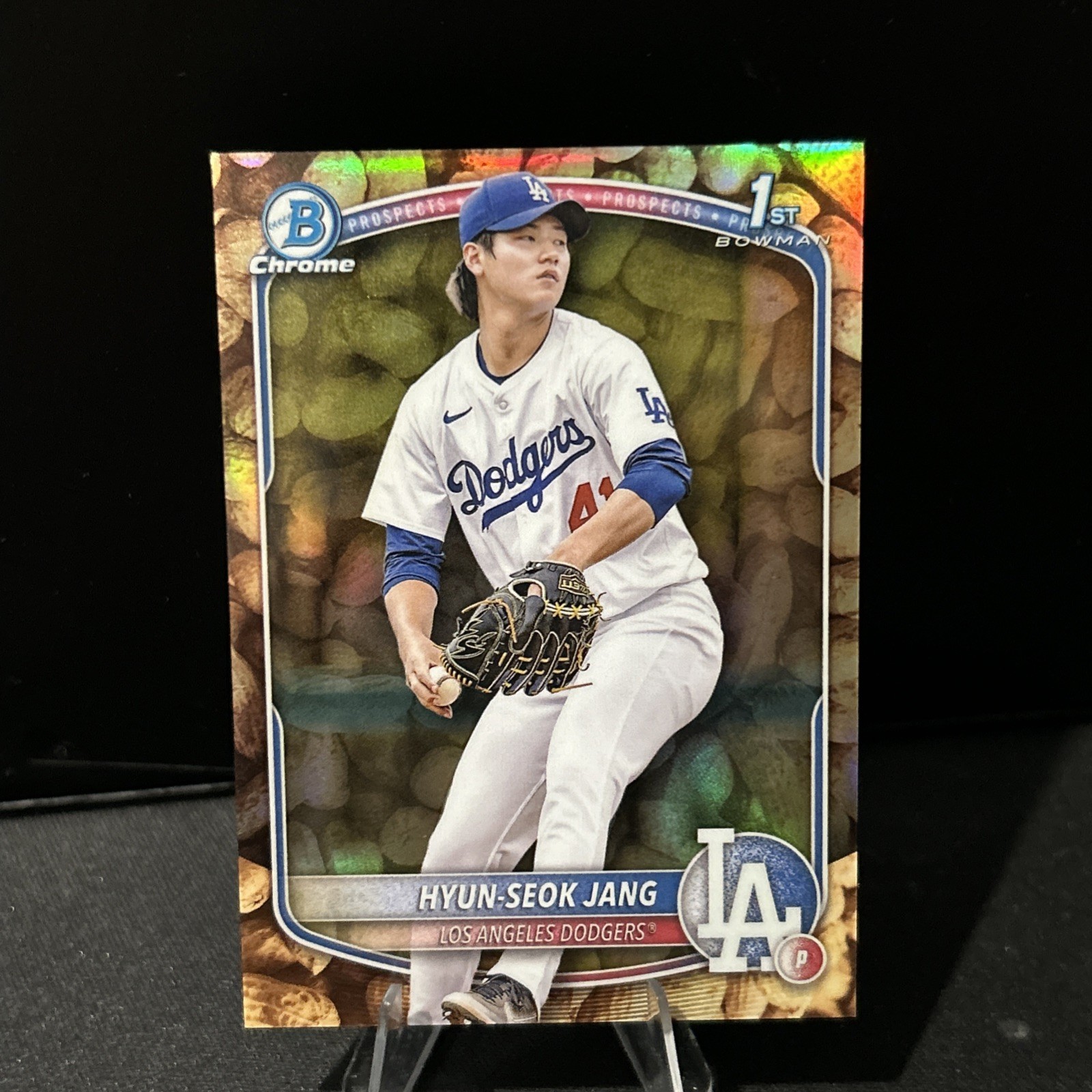2025 Bowman Chrome Hyun-Seok Jang Peanut Snack SSP #BCP-51 1st Prospect Dodgers