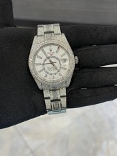 Rolex SkyDweller White Dial on Custom bracelet 326934 with Box