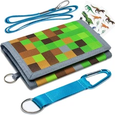 Kids Wallets for Boys Girls Ages 4-18 Trifold, Toddler/Youth Wallet for Boys wit