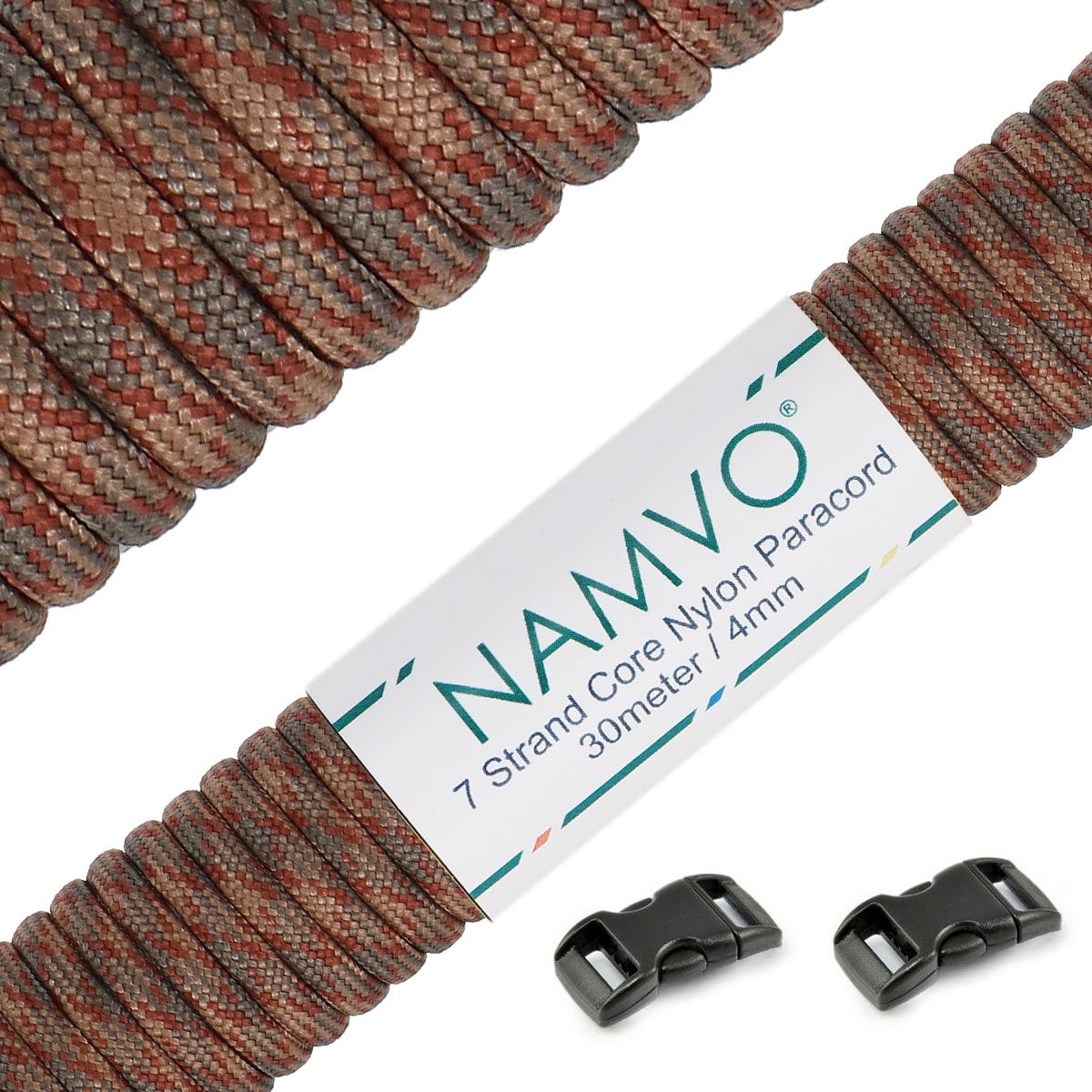 Cordon de Parachute Paracord 550 Type III aux Normes Militaires de Haute Qualité