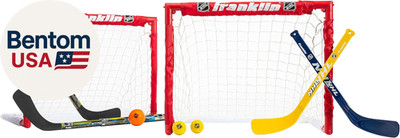 - NHL Kids Folding Hockey Goals Set - (2) Street Hockey & Knee Hockey Goals - (2
