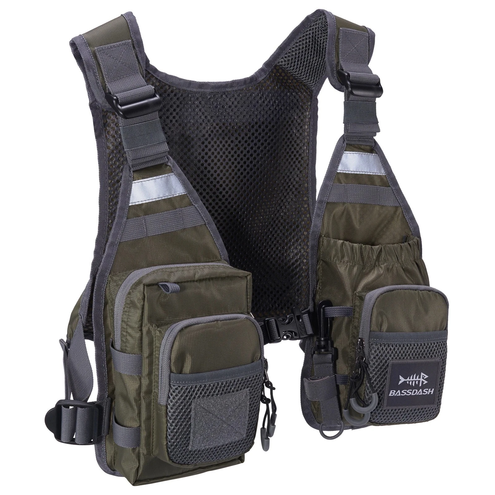 FV08 Ultra Lightweight Fly Fishing Vest for Men and Women Portable Chest Pack UK