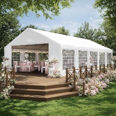 Party Tent 32x16FT Canopy Heavy Duty Waterproof Outdoor Event Tent Removable