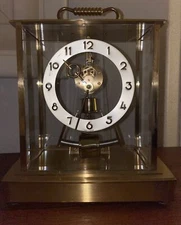 Mid Century Howard Miller German Made Kieninger Obergfell Mantel/Desk Clock