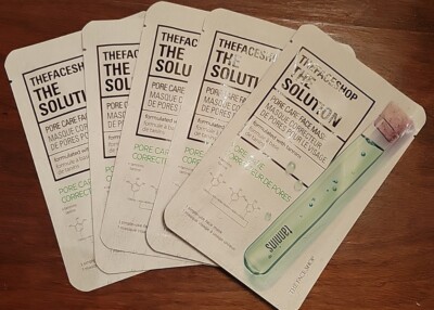 THEFACESHOP. THE SOLUTION. PORE CARE  Face Mask. LOT 5. New.