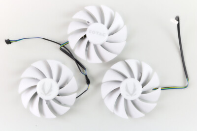 Full Set GPU Fans 87mm Zotac RTX 3080 Trinity OC White | US Full Set GPU Fans 87mm Zotac RTX 3080 Trinity OC White | US