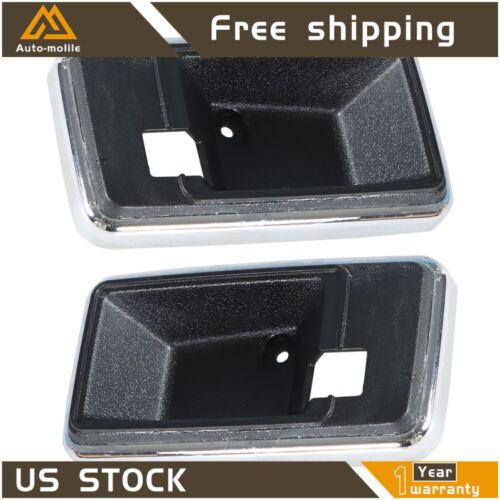 Juego de 2 tazas bisel manija puerta interior izquierda+derecha para Firebird Camaro 1977-81 estilo - Imagen 3 de 7