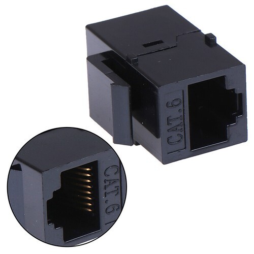RJ45 Female to UTP Cat5e CAT6 Keystone Jack Inline Coupler Connector AdapteYXJO - Picture 7 of 12