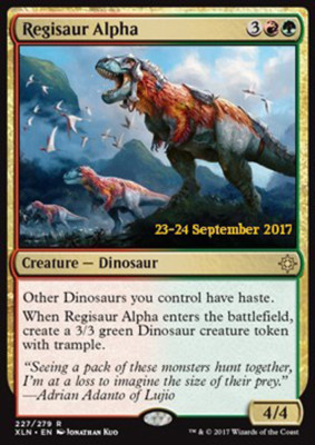 MTG REGISAUR ALPHA FOIL EXC - REGISAURO CAPOBRANCO - PROMO - MAGIC