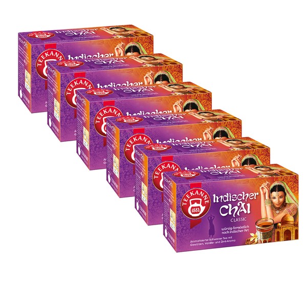 Teekanne Indischer Chai Classic WüRzig Und FernöStlich 40G 6Er Pack-image