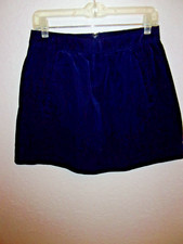 J. Crew Navy Corduroy Mini Skirt Sz 6