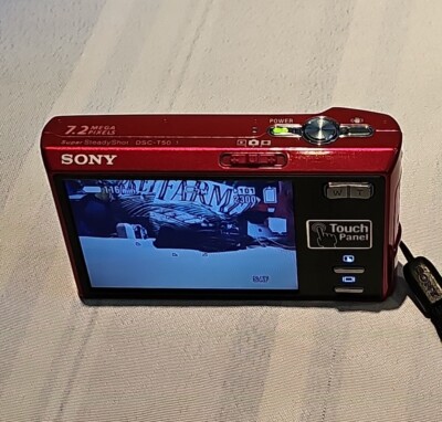 Sony CyberShot DSC-T50-RED-7.2 MP-Digital Camera-memory Card