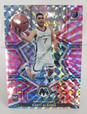 2021-22 Mosaic Santi Aldama Pink Swirl Mosaic #/11 Rookie RC Memphis Grizzlies 