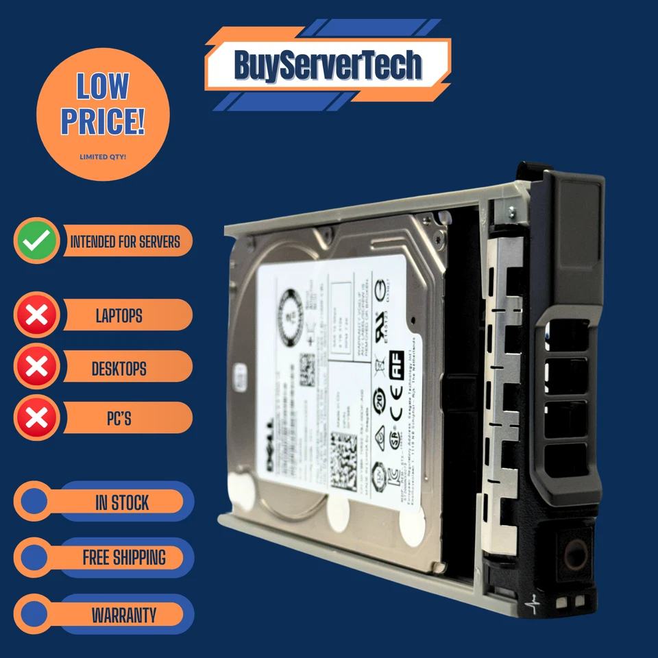 Dell XY986 2TB 7.2K 12Gb/s 2.5" SAS HDD ST2000NX0273 128MB ENT Server Drive Tray - Image 4 of 4