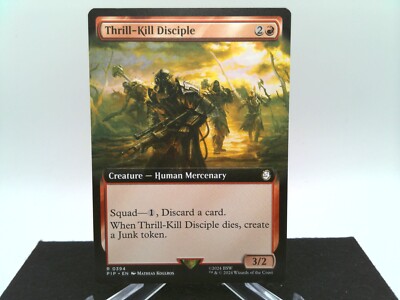 Thrill-Kill Disciple 0394 Extended Art Universes Beyond: Fallout PIP MTG Magic