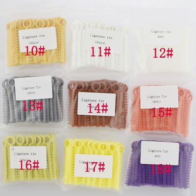 Confezione Elastici Ortodontia Elastici Ortodontici Professionali - 1040 Pezzi In 37 Colori Vivaci Per Apparecchi Dentali E Legature Cuffia Chirurgica - Foto 9