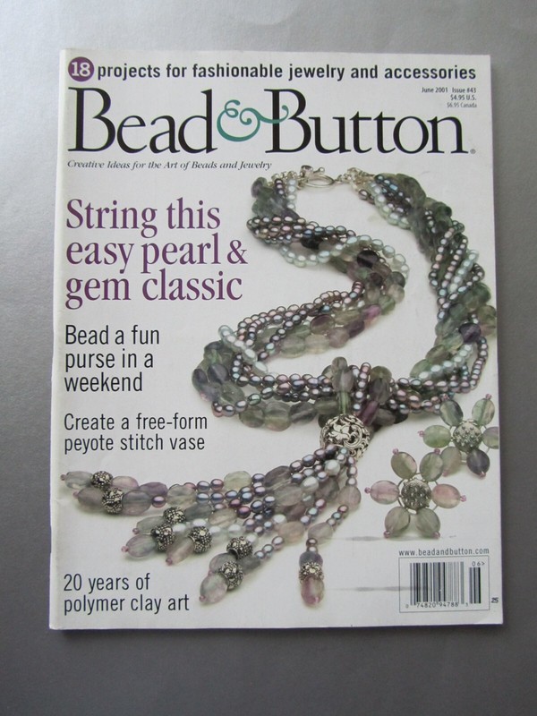 Bead and Button Magazines Creative Ideas For Art of Beads Jewelry June 2001