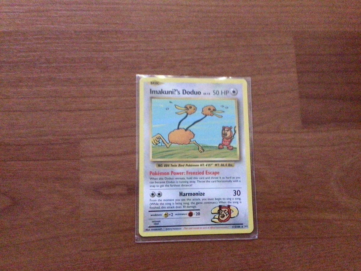 imakuni s doduo pokemon card price IMAKUNI?'S DODUO - *Secret Rare* - Evolutions Set 112/108 - Pokemon - NM/M