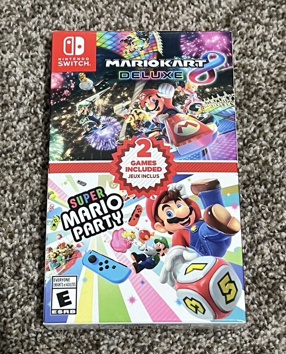 Mario Kart 8 Deluxe + Super Mario Party Double Pack - Nintendo