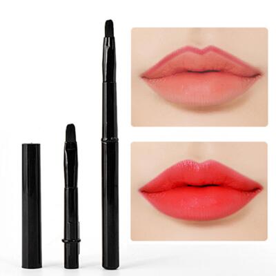 Portable Lip Brush with Cover Lid Makeup Soft Hair Sketching Lip Shape. A2B Q1N9